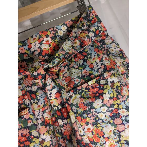 J Crew Liberty Thorpe High Rise Shorts with Waist Tie - Size 2 - Picture 2 of 3